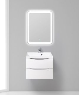 Тумба под раковину BelBagno подвесная 60x55см Bianco Lucido MARINO-600-2C-SO-BL-P